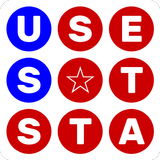 Word Search: US States & Capitals آئیکن