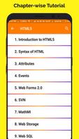 HTML5 Tutorial capture d'écran 1