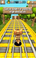 Subway Leo Cat Run Dash - Gold پوسٹر