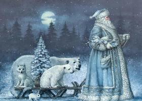 Christmas Retro Imagenes Affiche