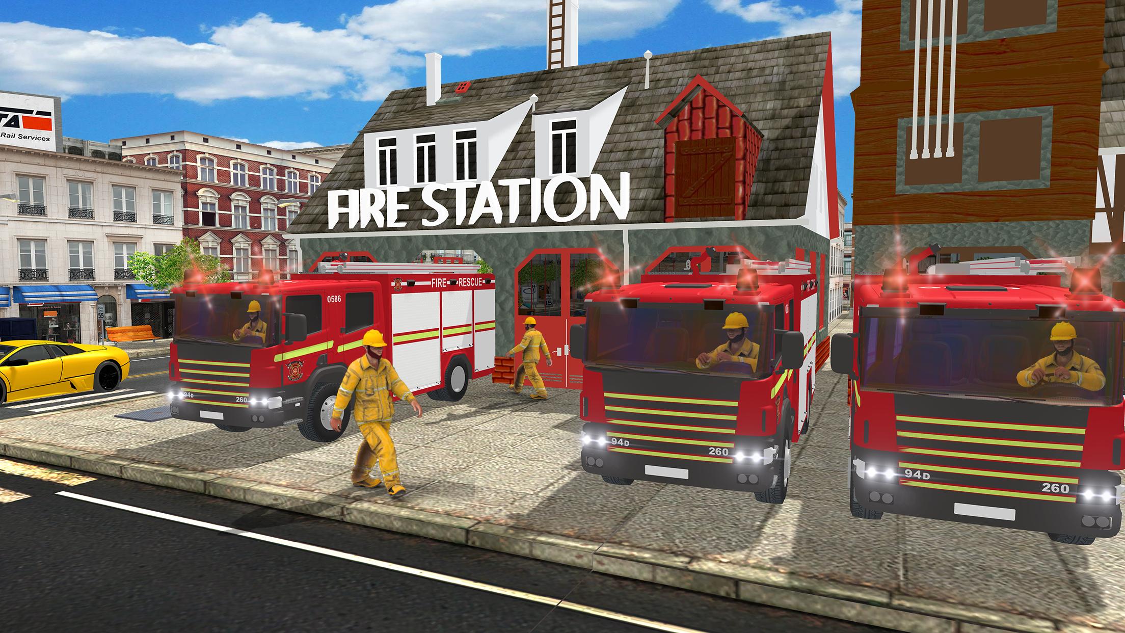 Us City Firefighter Simulator 2017 Rescue Brigade For Android - roblox fire simulator leaked