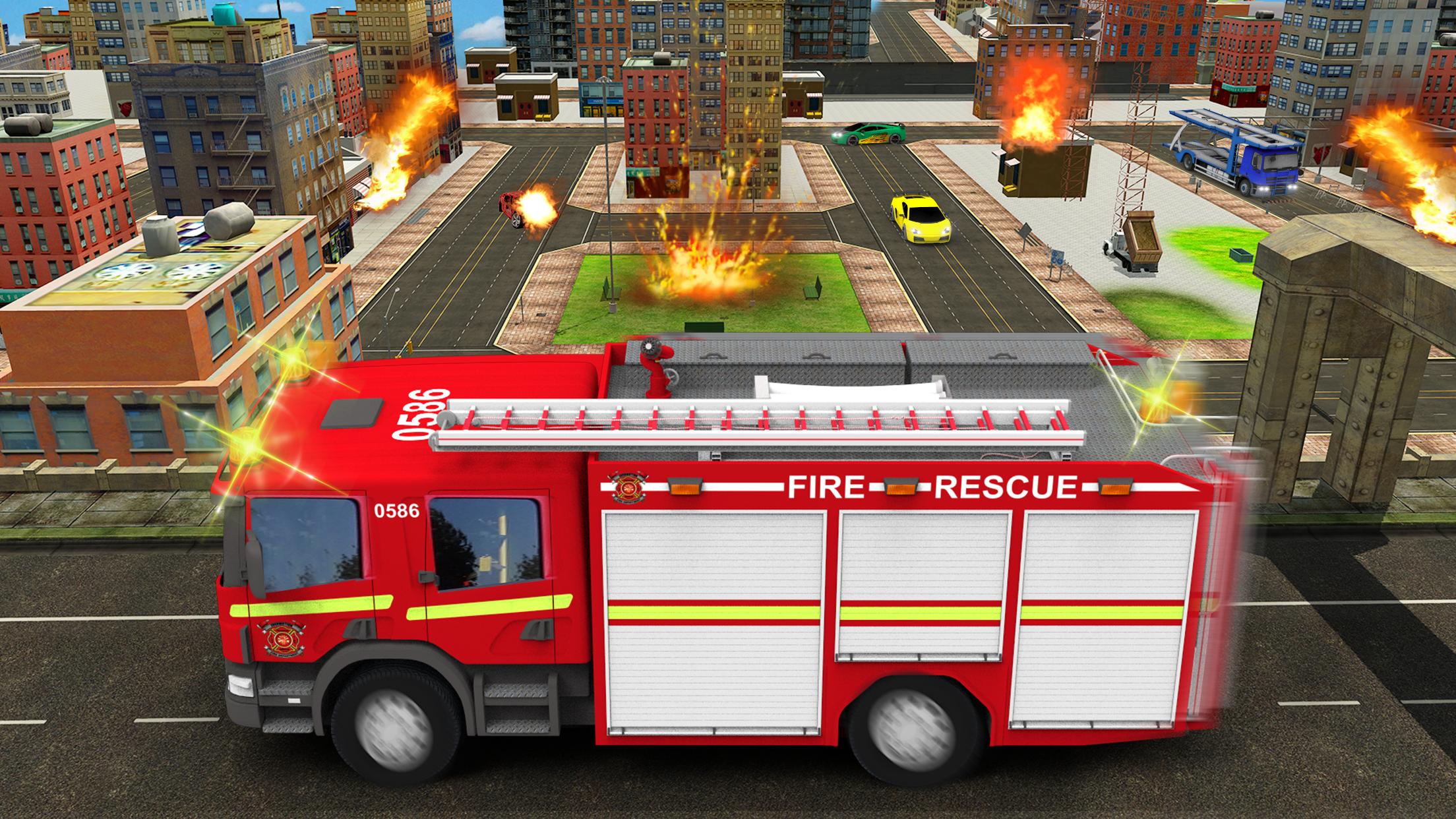Us City Firefighter Simulator 2017 Rescue Brigade For Android - roblox fire simulator leaked