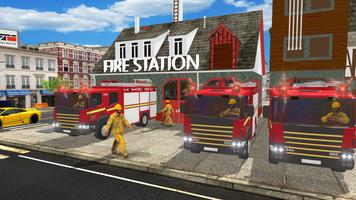 US City Firefighter Simulator 2017: Rescue Brigade Affiche