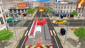 US City Firefighter Simulator 2017: Rescue Brigade Ekran Görüntüsü 2
