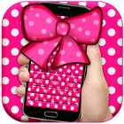 Pink Bow Keyboard أيقونة