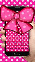 Pink Bow Keyboard اسکرین شاٹ 1