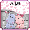 Cute Hippo Keyboard Theme APK