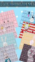Cute Rabbit Keyboard Theme poster