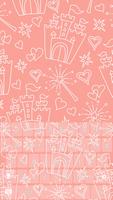 ピンク 王女 キーボード テーマ スクリーンショット 3
