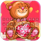 Pink Bear Keyboard icône