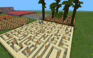 Mega maze map for Minecraft PE poster