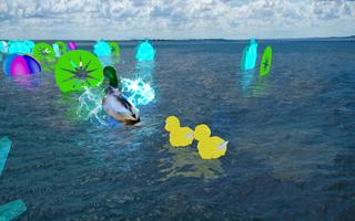 Crazy Duck angry chicken Floating 2018: Duck game ảnh chụp màn hình 3