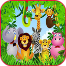 Jungle Animals Games: Puzzles APK
