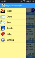 Mega SMS Manager Plus captura de pantalla 1