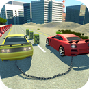 Impossible chained cars crash: 3D break chain game APK