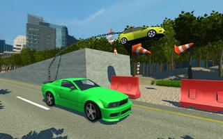 Impossible chained cars crash: 3D break chain game poster