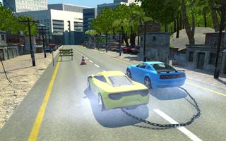Impossible chained cars crash: 3D break chain game screenshot 2