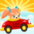 Girl Flying Car