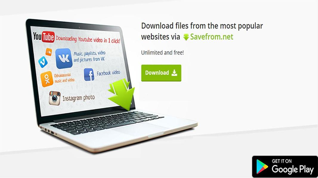 En extensions details savefromnet helper. Приложение savefrom.