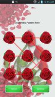 Pattern Lock Theme Red Rose syot layar 1