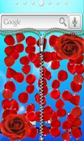 برنامه‌نما Zipper Lock Screen  :Red rose عکس از صفحه