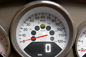 Racing Speedometer Dashboard Affiche