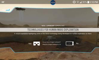 Poster NASA Mars Cardboard Experience