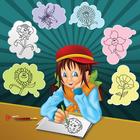 Learn To Draw Cartoon Flowers ícone