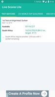 Live Cricket Scores - Lite পোস্টার