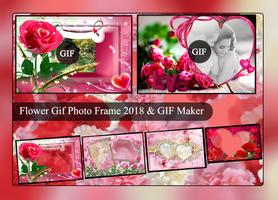 Flower Gif Photo Frame 2018 & GIF Maker capture d'écran 1