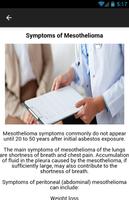 Mesothelioma Symptoms स्क्रीनशॉट 1