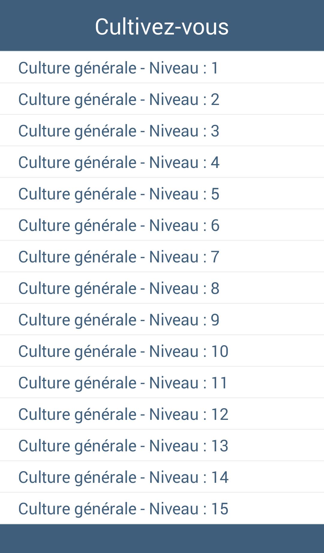 Question Réponse Sur La Culture Générale Quizz Culture générale FR pour Android - Téléchargez l'APK