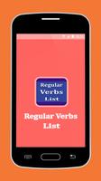 Regular Verbs List Affiche