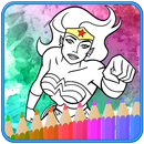 APK How to color Wonder Woman Adult Coloring Pages