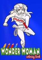 How to color Wonder Woman Adult Coloring Pages plakat