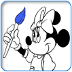 How to color Minnie Mouse coloring book for adult