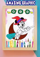 How to color Minnie Mouse coloring book for adult screenshot 3