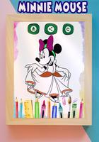 How to color Minnie Mouse coloring book for adult syot layar 2