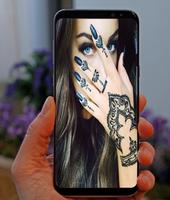 صور نقش حناء الخليج henna mehndi designs Affiche