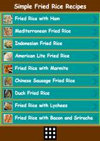 Simple Fried Rice Recipes Affiche