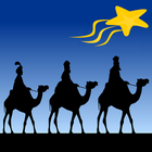 Christmas and Three Wise Men icône