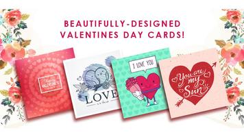 Valentines Day Cards Mignon Affiche