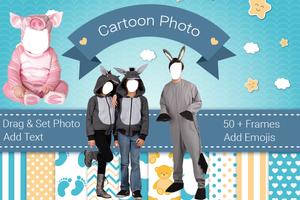 Cartoon Dress Photo Suit Poster