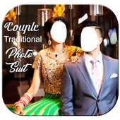 Couple Traditional Photo Suit icon