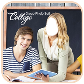 Girls College Group Photo Suit icon