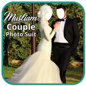 Musliam Couple Photo Suit icon