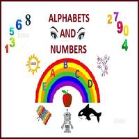 Alphabets and Numbers Affiche