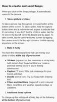 Beginner's Guide to SnapChat capture d'écran 1