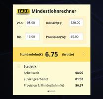 Taxi-Mindestlohnrechner screenshot 2