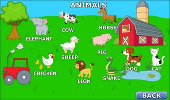 Kids: Animals Letters Numbers اسکرین شاٹ 1